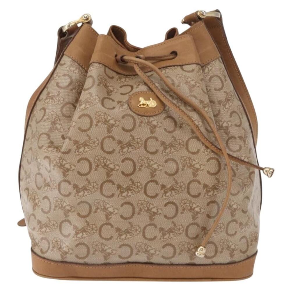 Celine C Macadam Shoulder Bag Beige